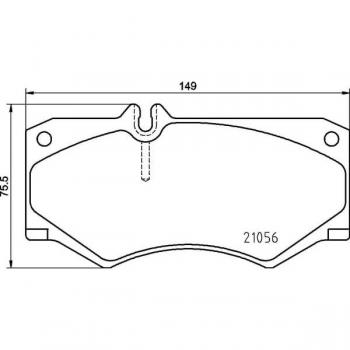 BREMBO P 50 134 Low-Met Front Disc Brake Pad Set for MERCEDES-BENZ/PUCH OE# 0084206120