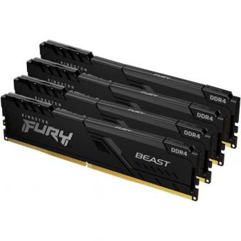 Kingston FURY Beast 64GB (4x16GB) 2666MHz DDR4 CL16 Memoria para Ordenadores de sobremesa Kit de 4 KF426C16BB1K4/64