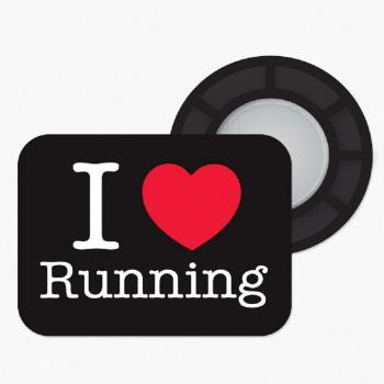 Magnetic Bib Holder I Love Running by Bibbits