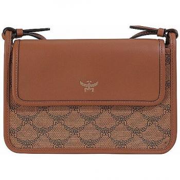 MCM Lauretos Mini Crossbody Bag in Cognac Brown for Women
