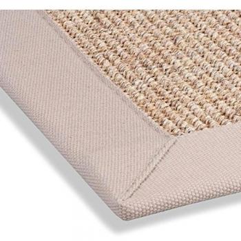 Hometrend - Alfombra de sisal moderna, anchura de 4,5 cm 80x250 moteada