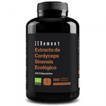 Extracto de Cordyceps Sinensis ECO 40% Polisacáridos Zenement, 180 comprimidos, vegano, sin aditivos, con extracto (CS-4) 10:1 equivalente a 6.500