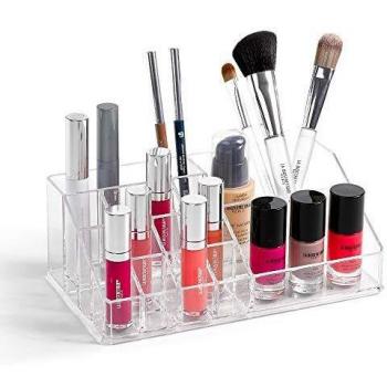 Plastic Forte Organizador Cosmética Nº6, Acrílico, 14 Compartments Large Holder