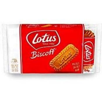 Lotus Biscoff Caramelized Cookies Snack Pack 124g - Vegan, No Artificial Colors or Flavors