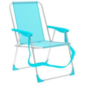 Silla Plegable de Aluminio Aguamarina para Playa y Piscina 53x56x78 cm Marbueno