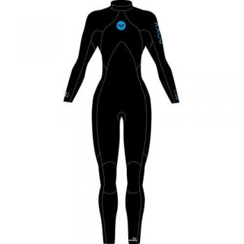 Roxy Traje de Neopreno 3/2 Mm Cremallera Trasera Niña Manga Larga Negro Azul 6G