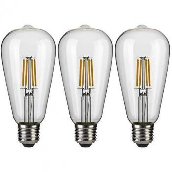 Vintage Edison Bombillas,EYLM Bombilla LED Vintage ST64 E27 4W 220V-230V, Blanco Cálido, Diseño Industrial para Iluminación Antigua Decoración,3 Piezas