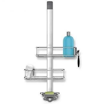 Over-Door Adjustable Shower Caddy - Stainless Steel and Anodized Aluminum - Simplehuman