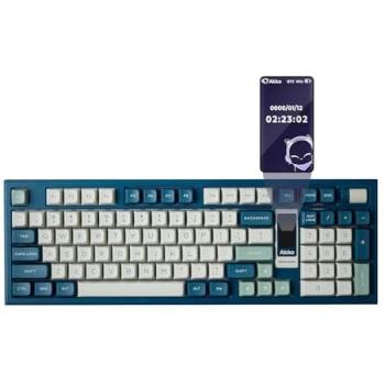 Akko 5098B Ink Green Wireless Mechanical Gaming Keyboard with TFT Screen and Vertical Knob - 96 Keys