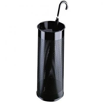 Durable 335001 Paragüero de metal, 28,5 litros, negro