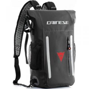 Dainese Explorer WP 15L Mochila - Negro, impermeable, capacidad de 15 litros, diseño ergonómico, sistema de ventilación trasera, múltiples compartimentos y bolsillo para laptop