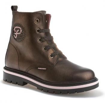 Botas Niña Pablosky de Piel Marrón 413998 con cordones