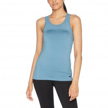 Nike W Np Hprcl Tank Camiseta sin Mangas, Mujer, Azul