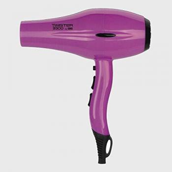 Secador de Pelo Profesional Iónico Twister 3900 - 2200W - Turmalina Cerámica - Color Negro con Difusor y 2 Boquillas
