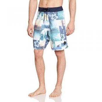 RIPIT T2T Hazer Boardshort 19 - Shorts de playa para hombre, color azul, talla S