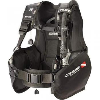 Cressi Solid BCD Dive Center Edition Chaleco de Buceo, Unisex-Adult, Negro, M