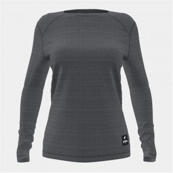Camiseta larga de mujer Explorer antracita, Joma, polar