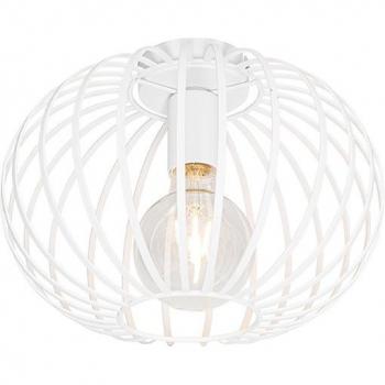 Plafón de diseño blanco 30 cm - Johanna, acero, E27, sin bombilla