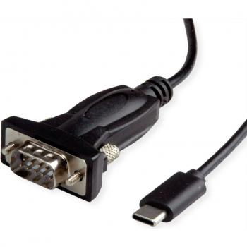 Convertidor USB-C a RS232, 1.8 m, Adaptador conector macho D-Sub 9 pines