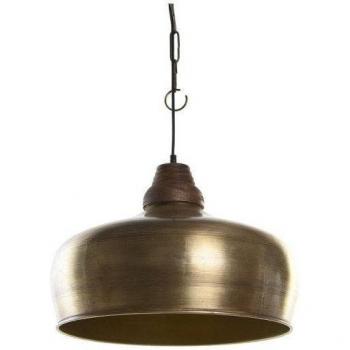 Lámpara de Techo DKD Home Decor 42 x 42 x 33 cm Dorado Metal Madera 50 W