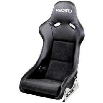 Recaro RC070770885 Pole Position Asiento Tipo Baquet Deportivo de Piel Artificial para Piloto y Copiloto, Negro/Dinamica Negro