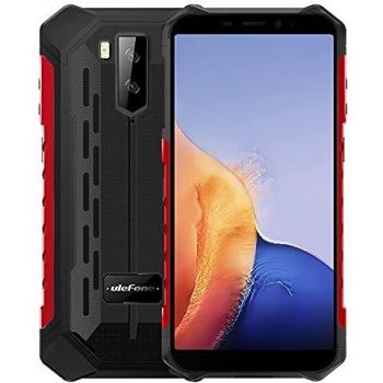 Ulefone Armor X9 - Android 11 Móvil Resistente 4G, Octa-Core 3GB+32GB, 5.5 IP68 Teléfono Antigolpes Smartphone,Dual SIM,13MP Cámara Triple Submarina,Batería 5000mAh, Desbloqueo Facial,NFC Rojo