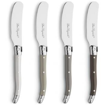 Set de 4 Cuchillos Mantequeros Tradition Lou Laguiole en Acero Inoxidable