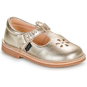 Sandalias infantiles Aster DINGO-2 dorado para niña, características: diseño moderno, material sintético, suela antideslizante, cierre ajustable, cómodas y ligeras