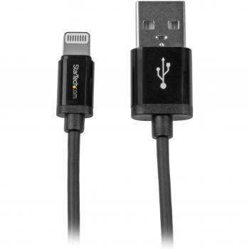 StarTech.com Cable 15cm Lightning 8 Pin a USB A 2.0 para iPhone / iPad / iPod - Negro