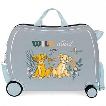 Disney Before the Bloom Bambi - Maleta de Cabina Infantil Rígida, Correpasillos con 2 Ruedas Multidireccionales, Capacidad 34L, Azul