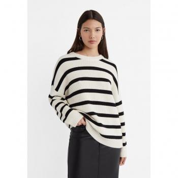 Transparent Striped Knit Jumper S