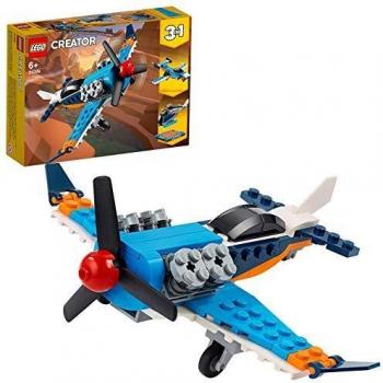 LEGO 31099 Creator 3in1 Propeller Plane Jet - Helicopter - Aeroplane Playset, Toys for Kids 7+ Years Old