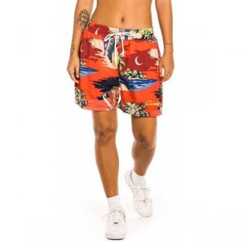 Grimey Ocean Gateways Red Swim Trunks M