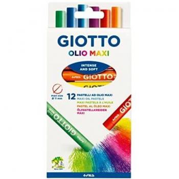 Estuche con asa de 12 barras pintura óleo Giotto