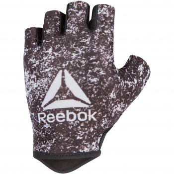Reebok Guantes de fitness para mujer, lycra - Negro, Blanco / L