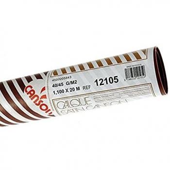 Canson 200012105 - Rollo, papel vegetal satén, 1.10 x 20 m