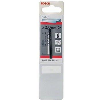 Bosch 2 608 596 785  - Brocas para metal HSS-R, DIN 338 - 2 x 24 x 49 mm