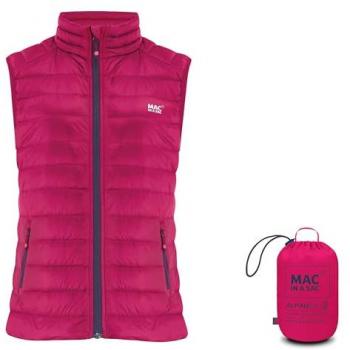 Mac in a Sac Women's Alpine Packable Down Gilet - Fuchsia - Size 8, XS