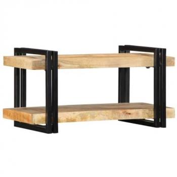 Estante de pared 70x33x35 cm de madera maciza de mango bruto