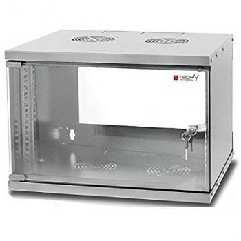 Bastidor de Pared Techly I-Case EL-1006G45 6U Gris