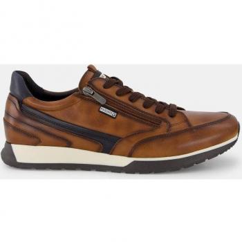 Pikolinos Cambil M5N-6237C1 Zapatillas Running Bajas para Hombre en Piel Marrón con Cremallera Lateral