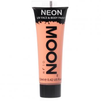 Pintura UV Neón Pastel para Cuerpo y Cara - Naranja Pastel 15 ml