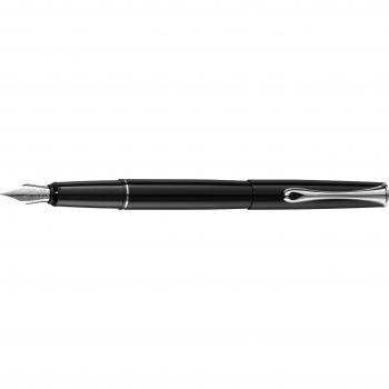 Diplomat Esteem Medium Steel Nib Fountain Pen - Black Lacquer