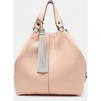 Bolso de mano tipo shopper Summer Song con borla en rosa