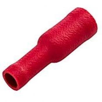 Conector de cable Hella 8KW 044 040-003 - rojo - para secciones de 0.5mm² a 1.0mm² - diámetro de 4mm - paquete de 100 unidades