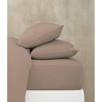Bajera Ajustable de Punto Algodón Café Cream 105 cm - No se Arruga, Goma Perimetral, Mejora tu Descanso