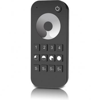 Mando a Distancia Táctil Inalámbrico RF Iskydance RT6 para 4 Zonas - Compatible con Receptor Inalámbrico Serie V y Tiras de Luces LED de Color Único