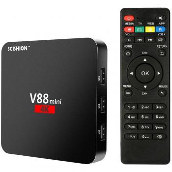 Docooler Smart TV Box Android 6.0 Rockchip 3229 Quad Core UHD 4K VP9 H.265 Mini PC 1G / 8G DLNA WiFi LAN HD Media Player EU Enchufe