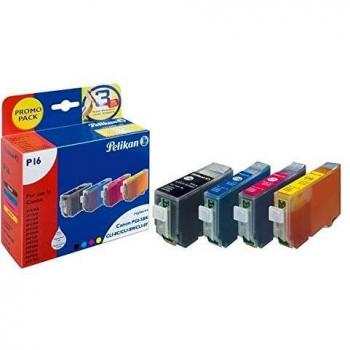 Pelikan Cartuchos de Tinta Compatibles Canon 570XL/571XL - Pack de 5 (Negro, Cian, Magenta, Amarillo)