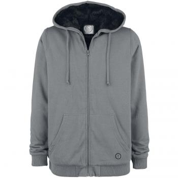 R.E.D. by EMP Is It Over Yet Sudadera capucha con cremallera gris/negro 5XL
